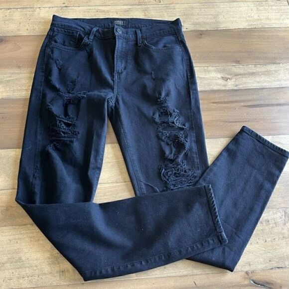 AGOLDE Black Distressed Sophie jeans - size 29 - Picture 1 of 7